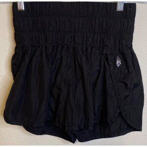 Free People FP Movement The Way Home Shorts Womens Parachute Black Lined Size XS